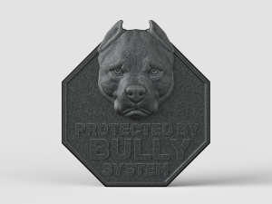 STL CNC Router file 3dprintable Pitbull Panel 3D Принт Модель