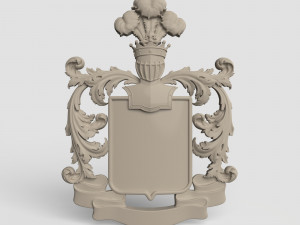 STL CNC Router file 3dprintable Coat of Arms 3D प्रिंट मॉडल
