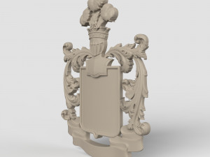 STL CNC Router file 3dprintable Coat of Arms 3D Принт Модель