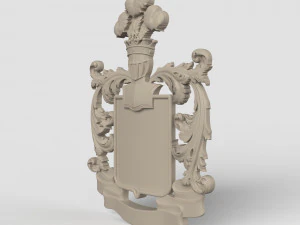 STL CNC Router file 3dprintable Coat of Arms 3D Print Model