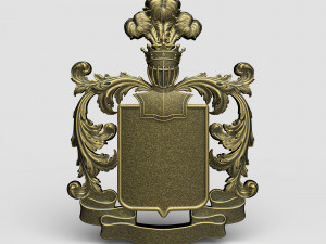STL CNC Router file 3dprintable Coat of Arms 3D Принт Модель