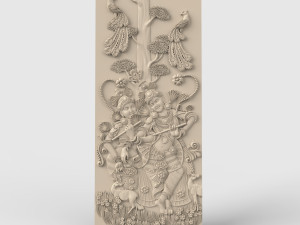 STL CNC Router file 3dprintable Indian Panel 3D प्रिंट मॉडल