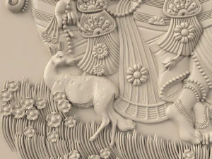 एसटीएल सीएनसी राउटर फ़ाइल 3डीप्रिंट योग्य भारतीय पैनल 3D प्रिंट मॉडल