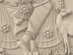 एसटीएल सीएनसी राउटर फ़ाइल 3डीप्रिंट योग्य भारतीय पैनल 3D प्रिंट मॉडल