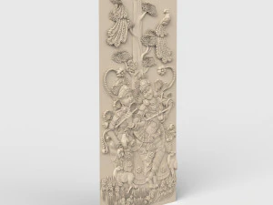 एसटीएल सीएनसी राउटर फ़ाइल 3डीप्रिंट योग्य भारतीय पैनल 3D प्रिंट मॉडल