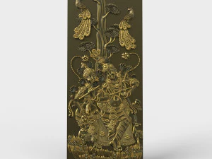 एसटीएल सीएनसी राउटर फ़ाइल 3डीप्रिंट योग्य भारतीय पैनल 3D प्रिंट मॉडल