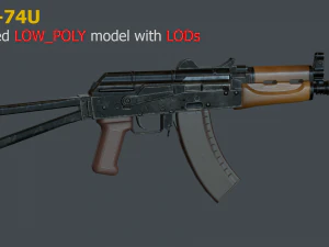 aks-74u 3D Model