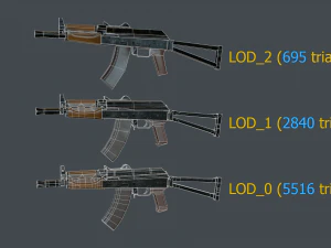 aks-74u 3D Model