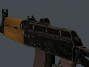 aks-74u 3D Модель