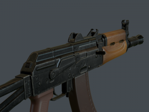 aks-74u 3D Модель