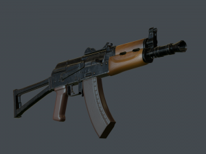 aks-74u 3D Модель