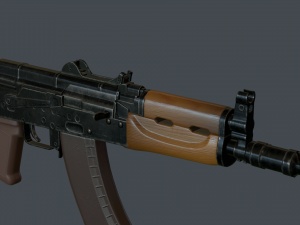 aks-74u 3D Модель