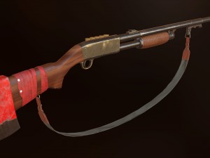m37 ithaca zombie hunter 3Dモデル