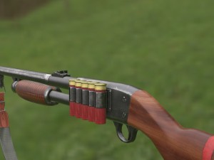 m37 ithaca zombie hunter 3Dモデル