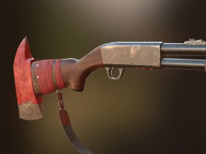 m37 ithaca zombie hunter 3Dモデル