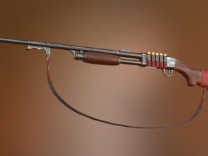 m37 ithaca zombie hunter 3Dモデル