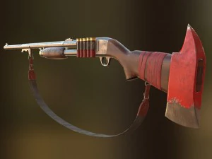 M37 Itaka łowca zombie Model 3D