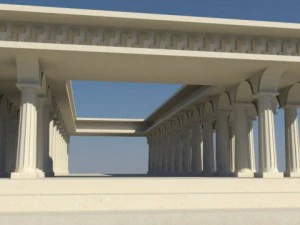 templo grego Modelo 3D