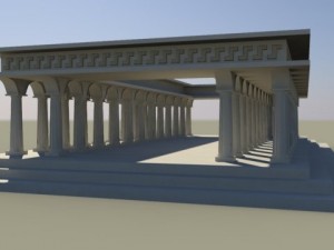 greek temple 3D Model