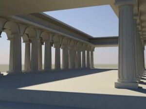 greek temple 3D Model