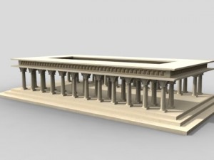greek temple 3D Model