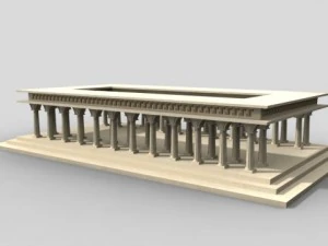 greek temple 3D Model