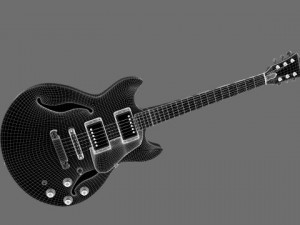 yamaha guitar 3D-Modell