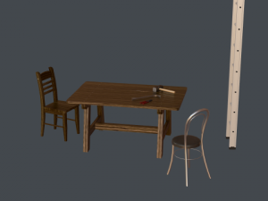 low poly set 3D Model