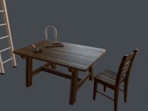 low poly set 3D Модель