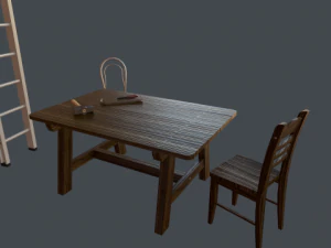 low poly set 3D Model