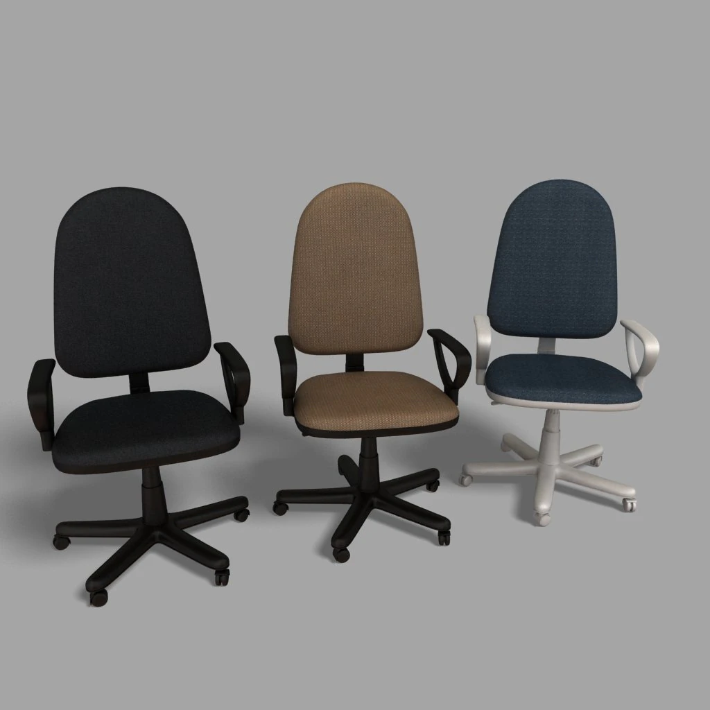 office chair 3D Model .c4d .max .obj .3ds .fbx .stl .blend 