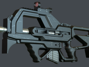 concept rifle 3D Model