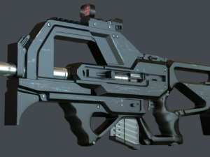 karabin koncepcyjny Model 3D