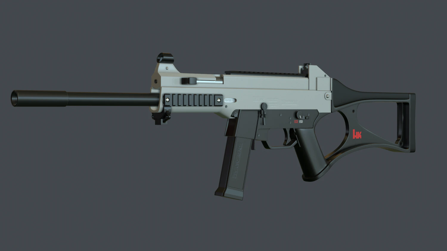 heckler  koch usc 3D Model .c4d .max .obj .3ds .fbx .stl .blend 