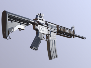 m4 rifle Modello 3D