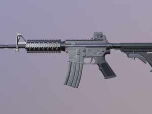 m4 rifle Modello 3D