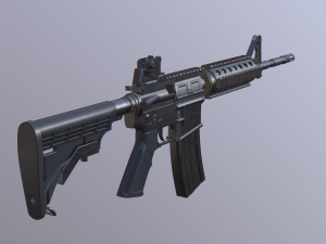 m4 rifle Modello 3D