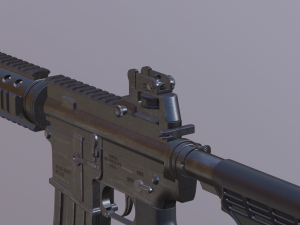 m4 rifle Modello 3D