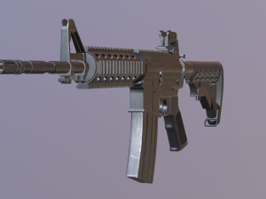 m4 rifle Modello 3D