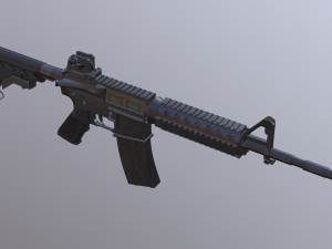 m4 rifle Modello 3D