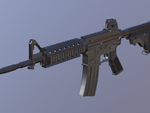 m4 rifle Modello 3D