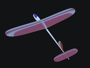 glider model 3D 模型