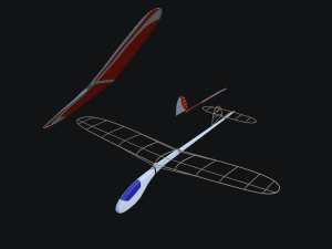glider model 3D 模型