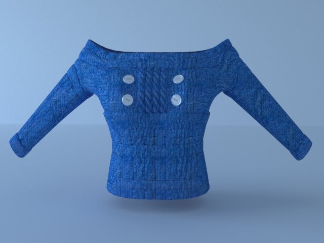 pulover Model 3D .c4d .max .obj .3ds .fbx .stl .blend