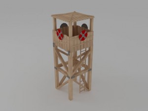 woodtower 3D मॉडल
