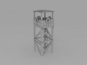 woodtower 3D मॉडल
