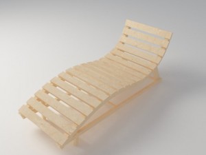 sun lounger Model 3D