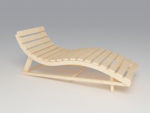 sun lounger 3D Model