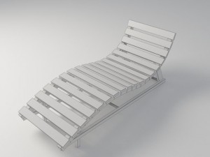 sun lounger 3D Model