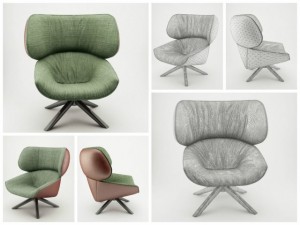 3d arm chair 3D Model